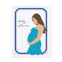 Pregnant Belly Baby Shower Invitation postcards
