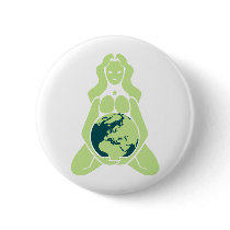 Pregnant Earth Goddess Pin