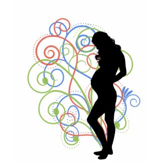 Pregnant / Embarazada swirlies shirt