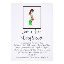 Pregnant Fairy Baby Shower Invitations