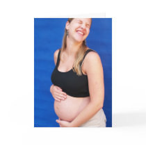 pregnant laughing tickles cards