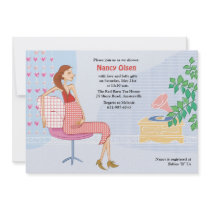 Pregnant Mom Baby Shower Invitation