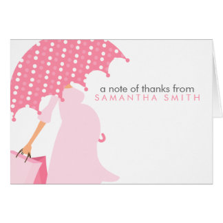 Pregnant Mom Baby Shower Thank You Notes Cards