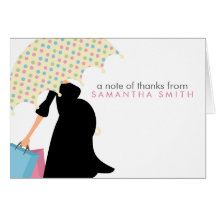 Pregnant Mom Baby Shower Thank You Notes Cards