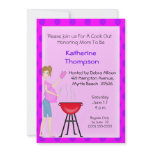 Pregnant Mom Cookout  Invitation