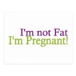 Pregnant Not Fat Post Cards