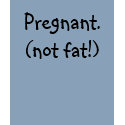 Pregnant.(not fat!) t-shirts