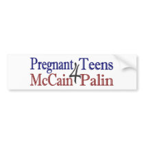 Pregnant Palin (Anti-McCain) Bumper Stickers