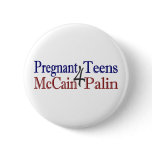 Pregnant Palin (Anti-McCain) Button