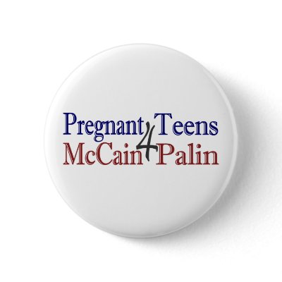 Pregnant Palin (Anti-McCain) Button by worldsfair