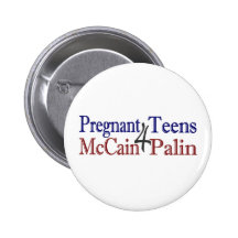 Pregnant Palin (Anti-McCain) Button