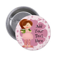 Pregnant Pickle Diva . Button