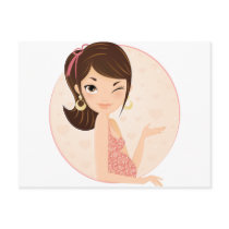 Pregnant Post Card