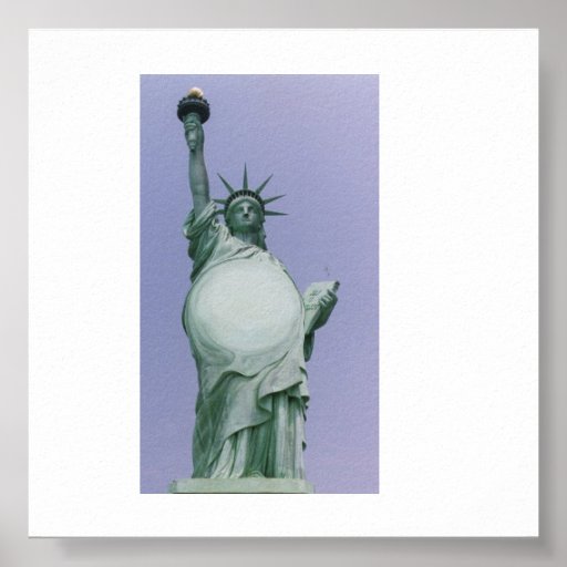 Pregnant Statue Of Liberty Poster Zazzle