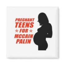 Pregnant Teens for Palin Refrigerator Magnet