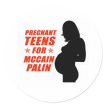 Pregnant Teens for Palin stickers by AntiPalin Pregnant Teens for Palin stickers