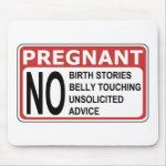 PREGNANT WARNING MOUSE MATS PREGNANT WARNING MOUSE MATS
