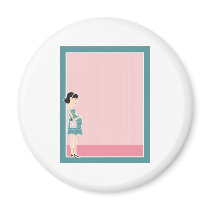 Pregnant Woman Border magnets by mariabellimages Pregnant Woman Border magnets