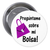 Preguntame Sobre Mi Bolsa Button