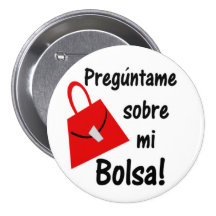 Preguntame Sobre Mi Bolsa Pinback Buttons