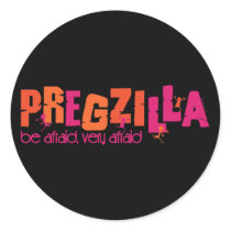 Pregzilla stickers by pinkinkart Pregzilla stickers