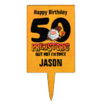 Prehistoric 50th Birthday Cake Picks