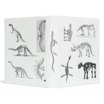 Prehistoric Animal Skeletons Antique Prints binders