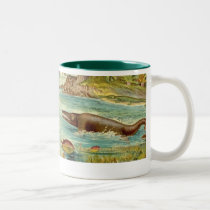 Prehistoric Animals Antique Print mugs