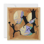 Prehistoric Cave Drawing Football Sq Personalized Invitation
