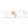 prehistoric drumstick bumper sticker
