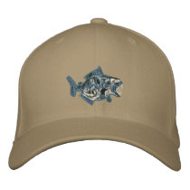 Prehistoric Fish Hat Embroidered Hat