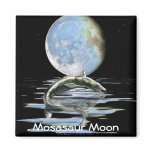 Prehistoric MOSASAUR & MOON Gift Range Refrigerator Magnet