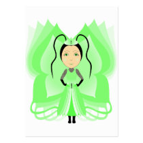 Prehnite Butterfly Princess Business Cards