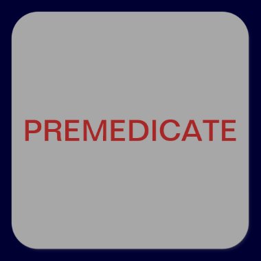 Premedicate Medical Chart Label stickers