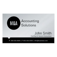 Premium Black Dot Accounting business card
