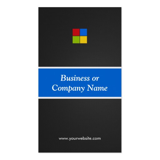 Premium Creative and  innovative Colorful Squares Business Card Template (back side)