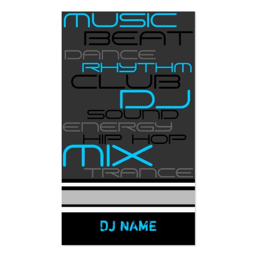 PREMIUM DJ Business Card (front side)