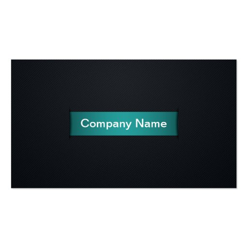 Premium (Turquoise) Slit Effect Business Cards (front side)