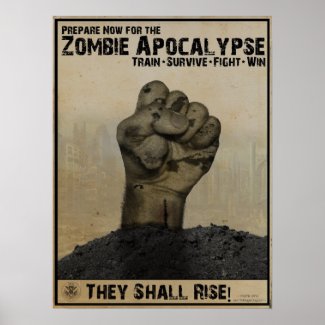 Prepare for the Zombie Apocalypse poster