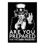 Prepare For The Zombie Apocalypse Poster