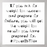 Prepare for Weight Loss Success posters