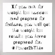Prepare for Weight Loss Success Posters