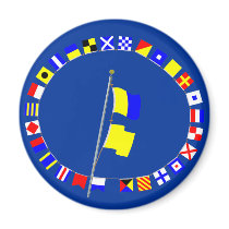 "Prepare to be taken in tow." Signal Flag Hoist magnets by sailorpatp "Prepare to be taken in tow." Signal Flag Hoist magnets