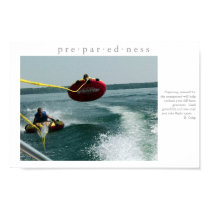PREPAREDNESS Motivational Water Tubing Poster posters