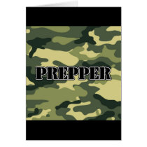 Prepper Camo Greeting Card