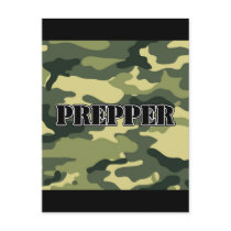 Prepper Camo Post Card
