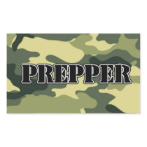 Prepper Camo Rectangle Stickers