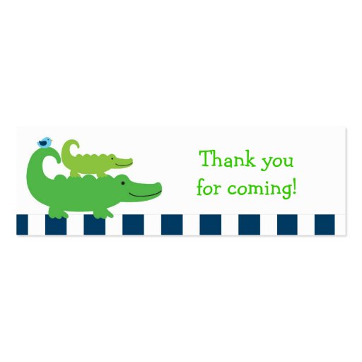 Preppy Alligator Goodie Bag Tags Gift Tags Business Card Template