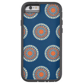 Preppy arabesque polka dot dots tribal pattern tough xtreme iPhone 6 case