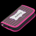 preppy argyle pink and purple personalized planners